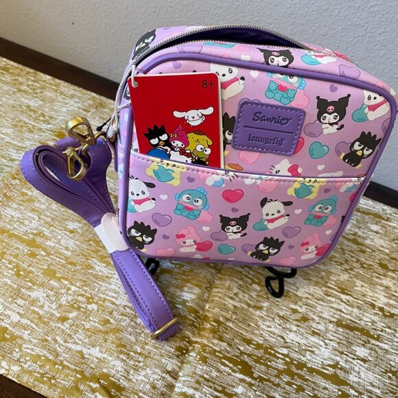 Loungefly Hello Kitty And Friends Hearts Crossbody Bag & Wallet - Picture 6 of 11